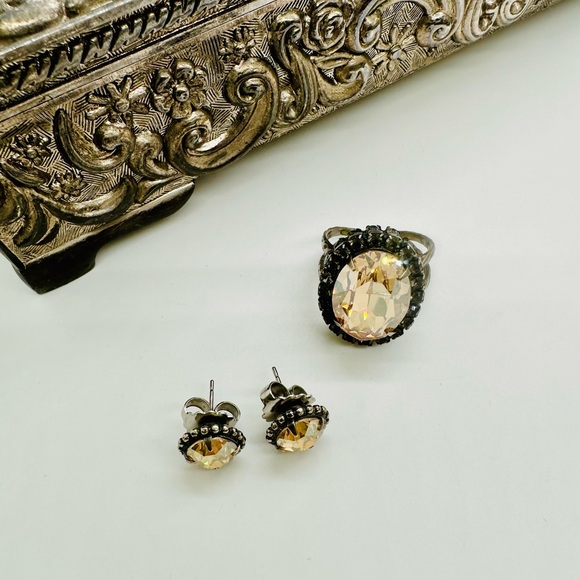 Vintage Sorrelli Earrings & Statement Ring - Picture 6 of 9